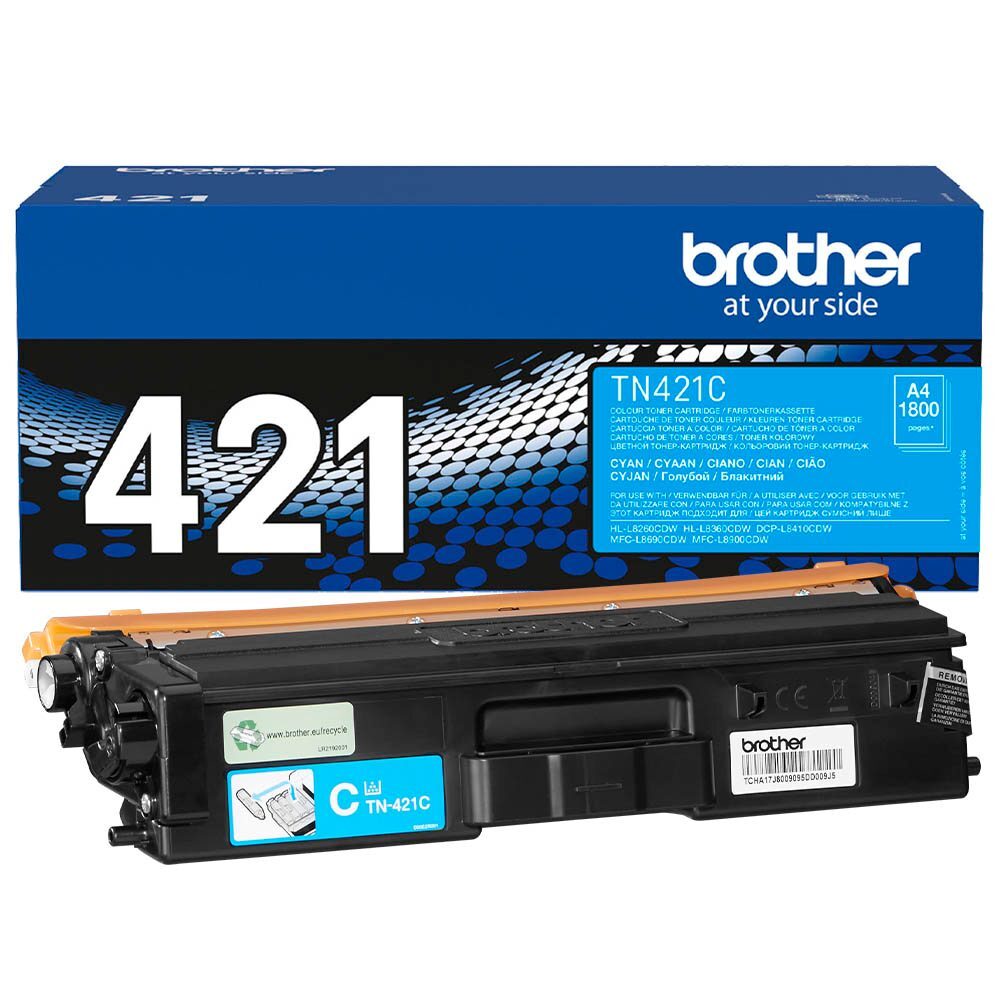  brother TN-421 C Cyan Toner Original  ca. 1800 Seiten blau TN 421 C