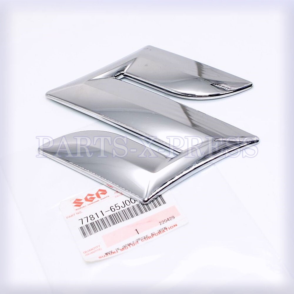 77811-65J00-0PG GENUINE OEM SUZUKI GRAND VITARA SX4 FRONT "S" CHROME EMBLEM LOGO