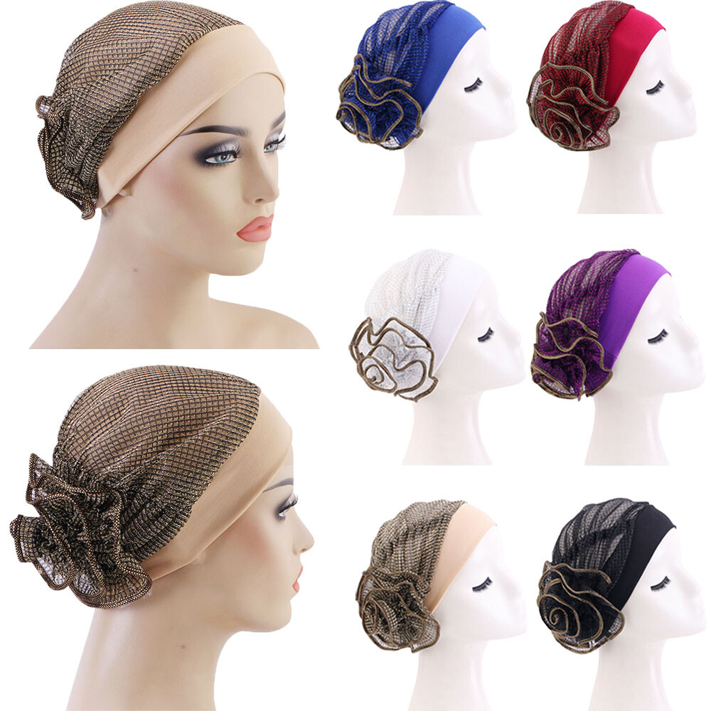 Muslim Women Cancer Chemo Hat Hijab Hair Loss Head Scarf Turban Cap Wrap Cover View 6