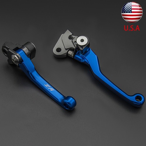 For YZ426F YZ450F 2001-2007 CNC Brake Clutch Levers YZ Logo Blue Aluminum Handle