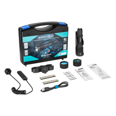 Olight Warrior X4 Matte Black Kit USB-C/MCC Rechargeable Flashlight, 2600 Lumens