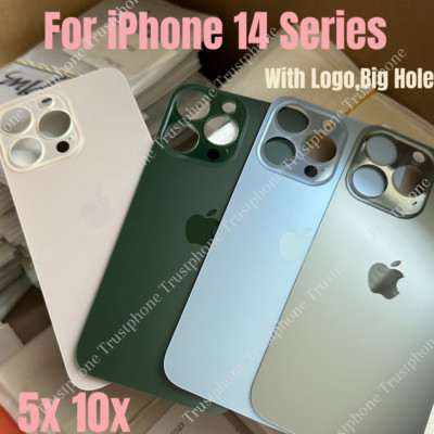 Back Glass Replacement Rear Cover Big Hole For iPhone 14/14 Plus/14 Pro Max Lot