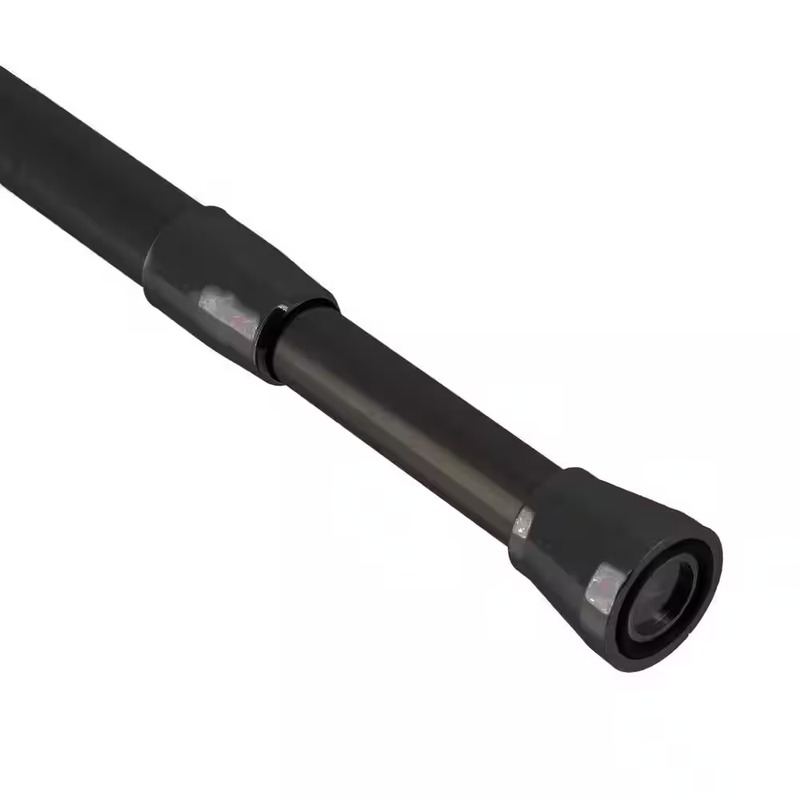 Shower Curtain Rod Tension Adjustable Black 43 To 79 Inch Bathroom Closet