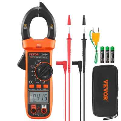 VEVOR 600 Amp Digital Clamp Meter DC/AC Multimeter True RMS Auto Ranging 4000MAX