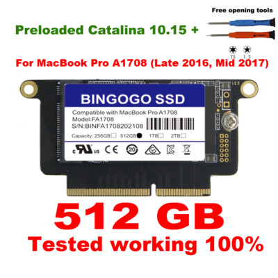 NEW 512GB SSD For Macbook Pro Retina 13.3'' A1708 Non-TouchBar Late 2016 Mid 2017