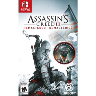 Assassin's Creed 3 Remastered Nintendo Switch - Brand New Factory Sealed!