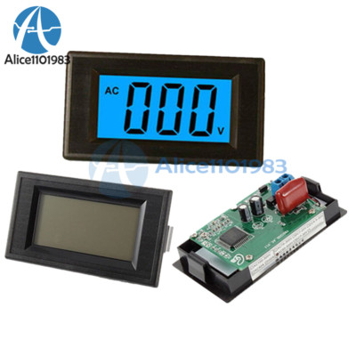 AC 80-500V Volt Panel Meter Voltage Power Supply 2-wire 3 1/2 Blue Digital LCD