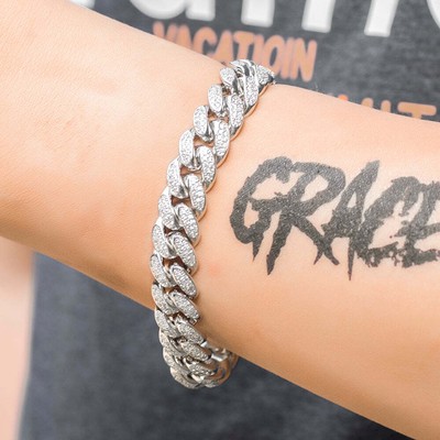 12mm Iced Out Miami Cuban Link Bracelet