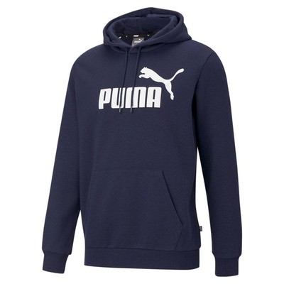 

Puma Essentials Logo Pullover Hoodie Мужская синяя повседневная верхняя одежда 84681206, Синий