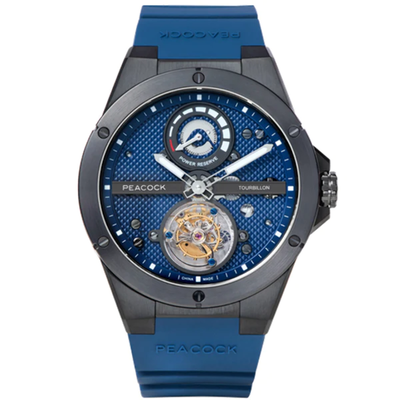 Peacock watch clearance tourbillon