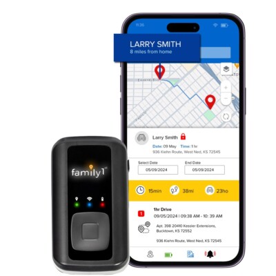 Family1st Real Time Portable GPS Tracker Hidden Compact For Cars People Vehicles