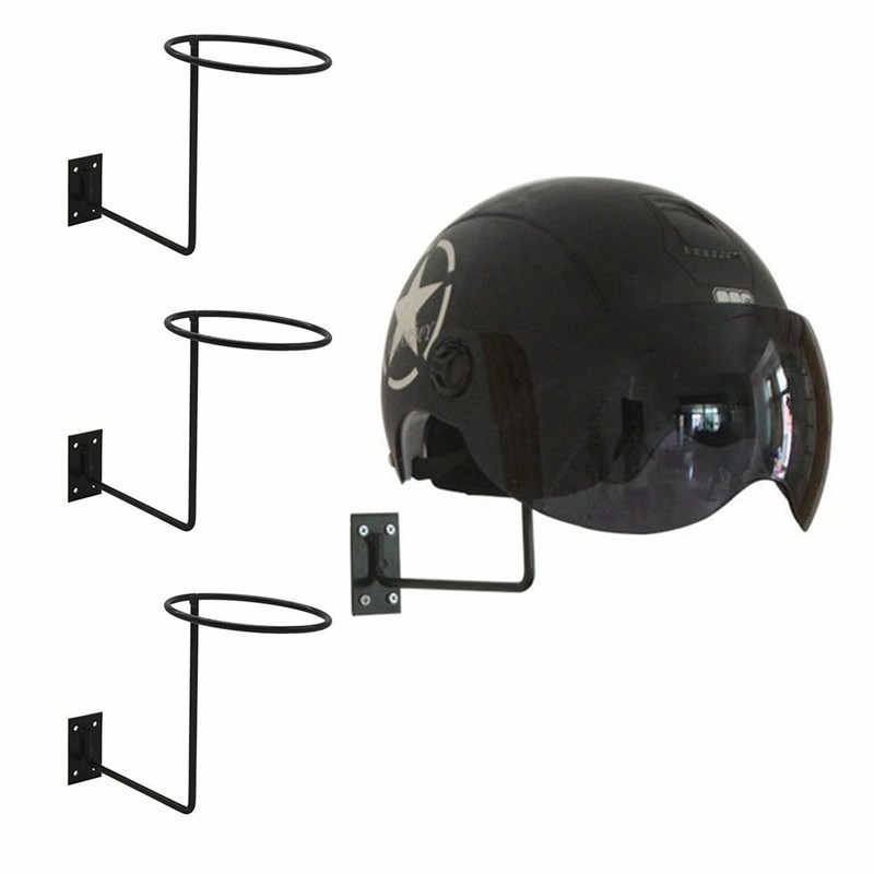 Wall Mount Helmet Stand Display Motorcycle Helmet Wall Mount Hook Display Rack