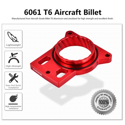 NICECNC Throttle Body Spacer For Chevy Silverado 1500 For GMC Sierra 1500 99-07