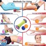 Ryson Foot Roller Massage Ball for Relief Plantar Fasciitis and Reflexology Massager for Deep Tissue Acupresssure Recovery for PLA Relax Foot Back Leg Hand Tight Muscle, 1 roller and 2 Spiky Balls