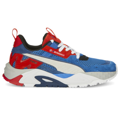 Puma Bmw Mms RsTrck Lace Up  Mens Blue Sneakers Casual Shoes 30764501