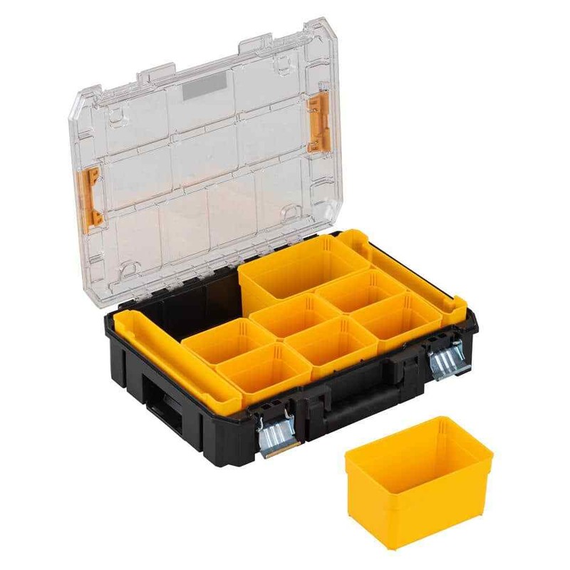Dewalt Small Parts Organizer Deep 9 Compartment TSTACK System Packout Tool Case