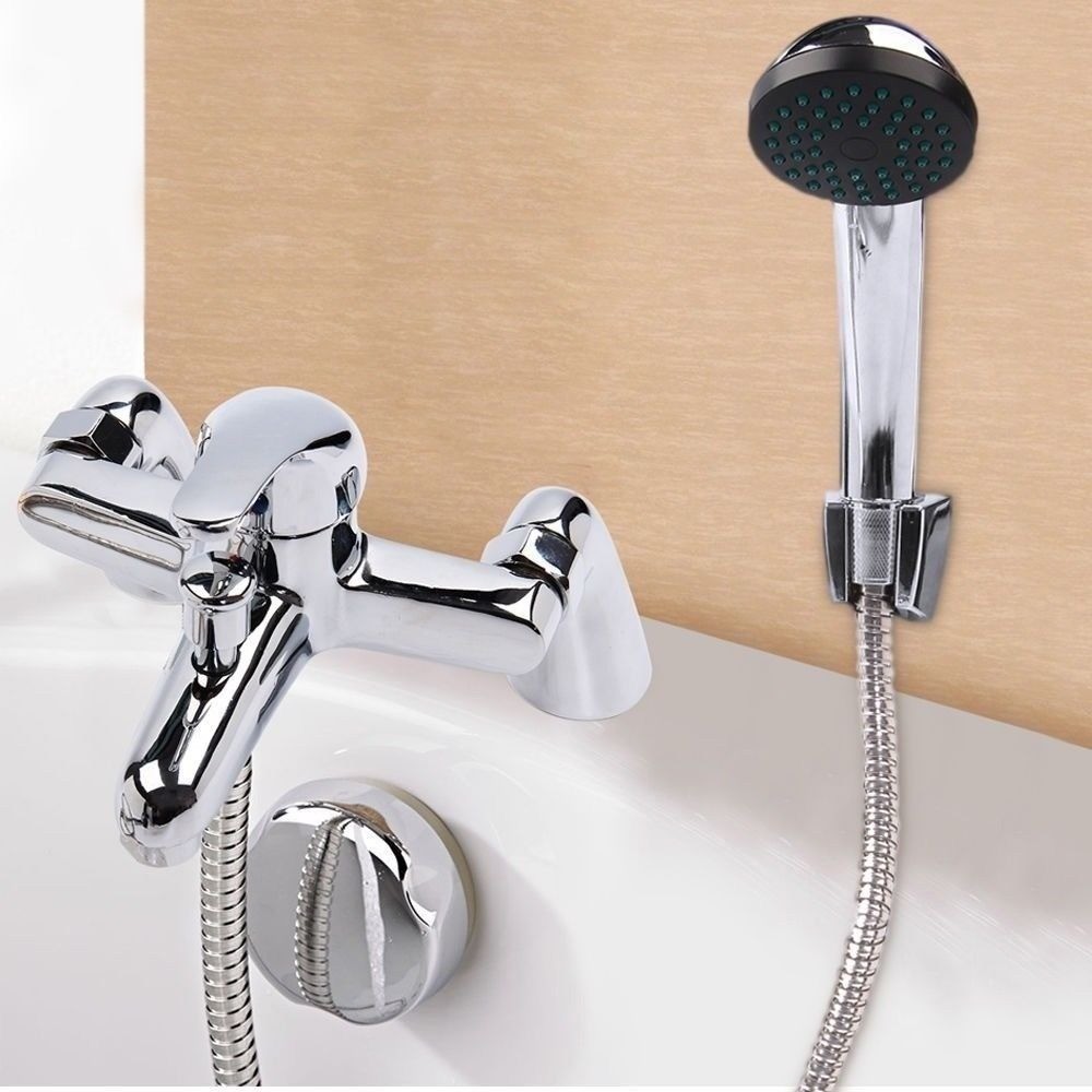 Chrome Bath Filler Hand Held Shower Mixer Tap Bathroom Taps 3 Function