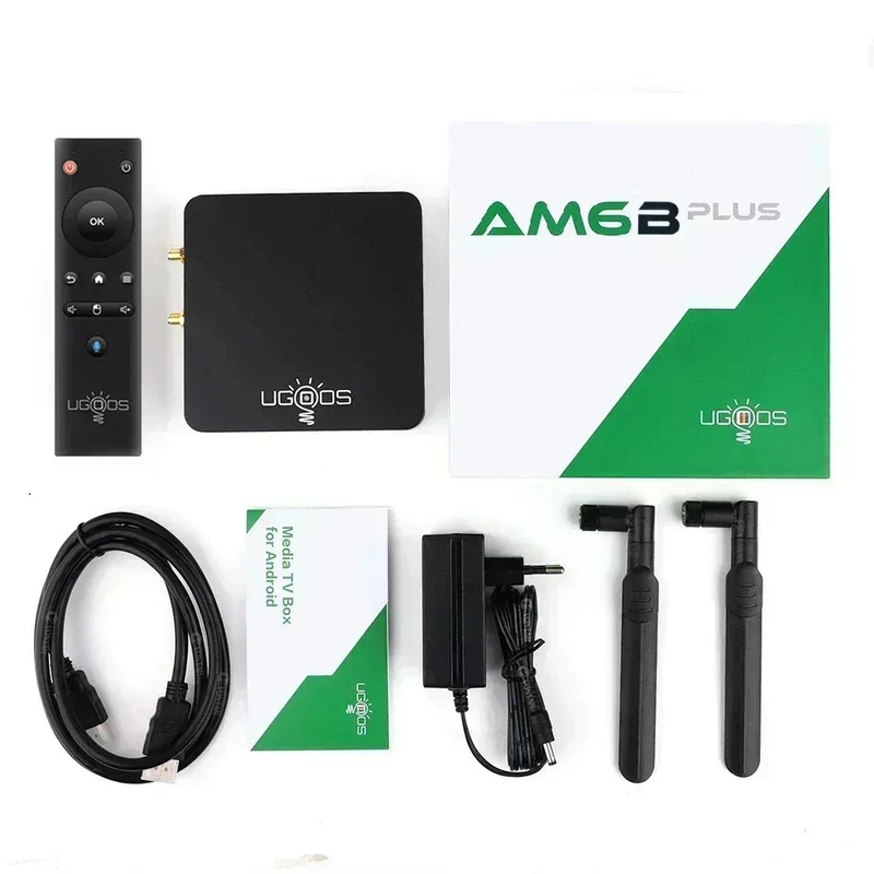 AM6B plus Amlogic S922X-J Android 9 Smart TV Box 4GB DDR4 32GB Wifi 6 1000M BT5.