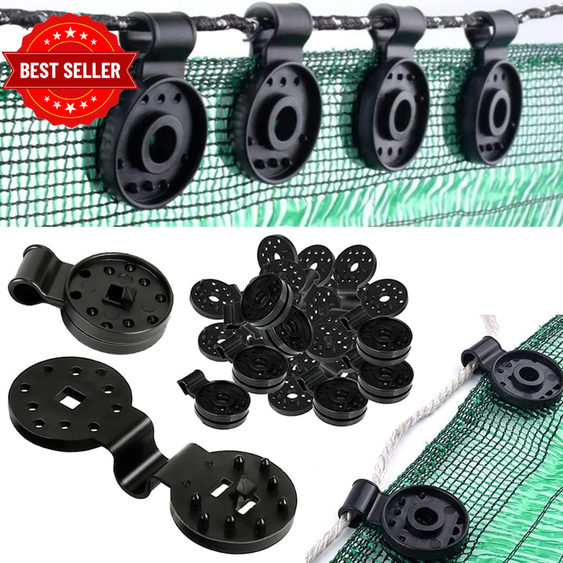 100 Pack Shade Cloth Heavy Duty Lock Grip,2023 New Shade Cloth Fix Plastic Clamp