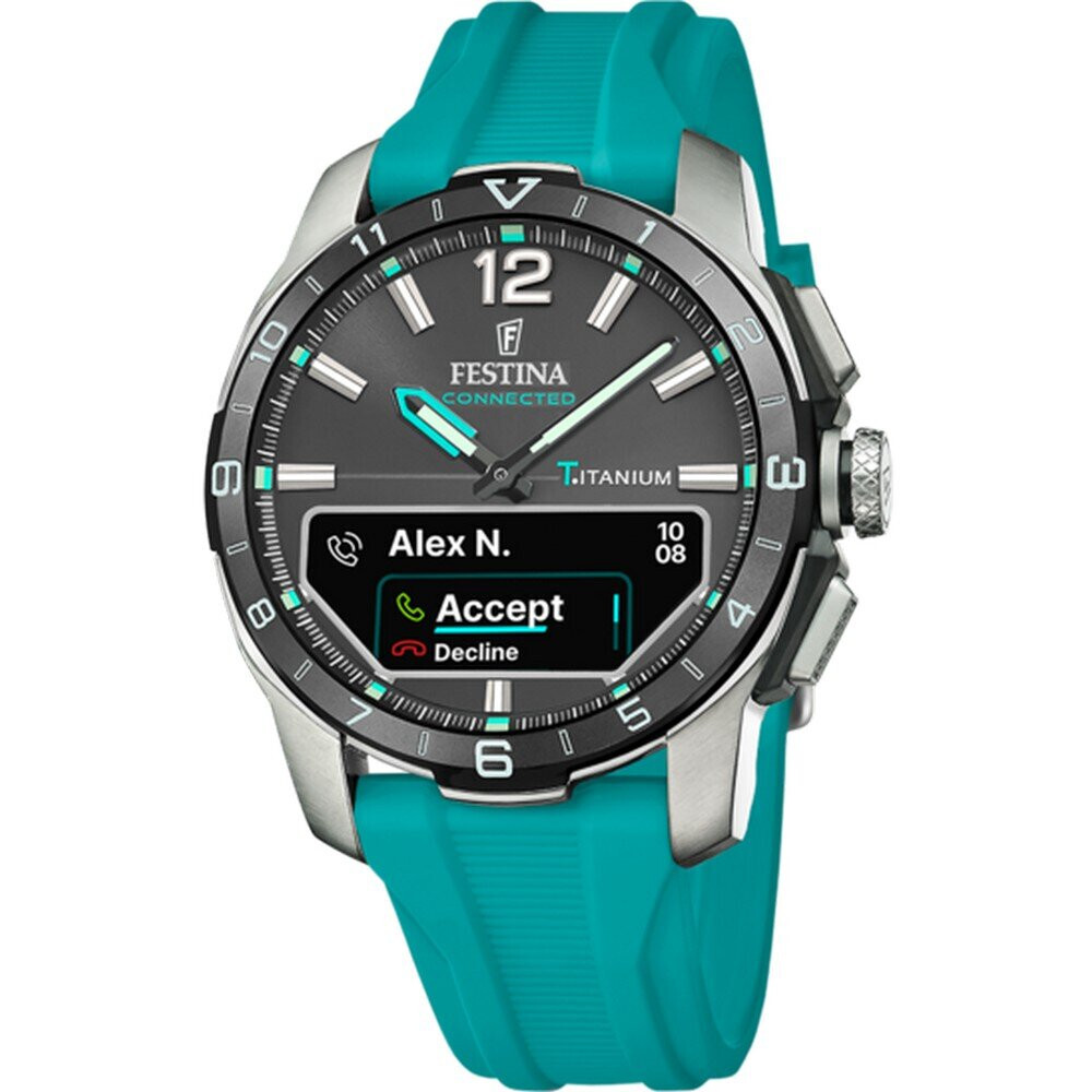 Pre-owned Festina Connected Model F23000/5 Men's Bracelet Watch Hybrid Watch