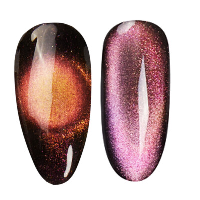 Cre8tion LED/UV Cure Soak Off Gel Polish Cat Eye 9D  0.5 Oz - Mystical #06