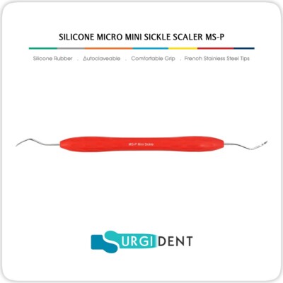 MICRO MINI SICKLE MS-P SILICONE COATED SCALER DENTAL HAND INSTRUMENTS *CE*