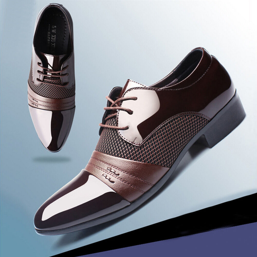 Formal Shoes Men Leather New Dress Oxfords Business Dress Fashion ...