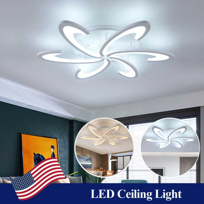 Modern LED Acrylic Chandeleir Ceiling Light Fixtures Lamp For Bedroom