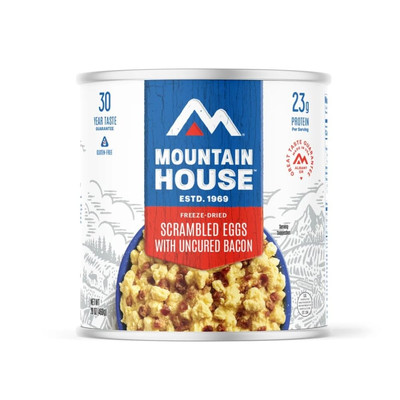 Mountain House Scrambled Eggs with Bacon Survival & Emergency Food | #10 Can
