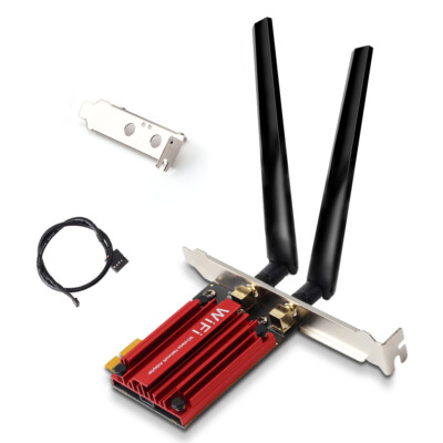 Wireless Gaming PCIE WiFi Bluetooth Card Desktop PCIe Network Adapter PC Windows