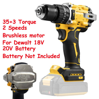 13MM 35+3 Torque Chuck Combi Hammer Drill for Dewalt 18V 20V Battery Brushless