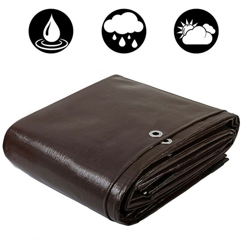 Heavy Duty Tarp 5/10/12/16Mil Waterproof Canopy Tent Shelter Carport Cover Shade