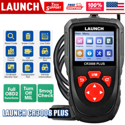 LAUNCH CR3008 + OBD2 Scanner Code Reader Check Engine Fault Car Diagnostic Tool