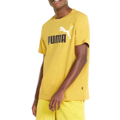 

Puma Essentials 2 Футболка с круглым вырезом и короткими рукавами с логотипом Мужские желтые повседневные топы 58, Желтый, Puma Essentials 2 Logo Crew Neck Short Sleeve T-Shirt