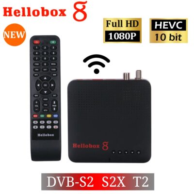 Hellobox 8 Set Top Box H.265 TV Receiver DVB T2 DVB S2 S2X RJ45 WiFi HEVC