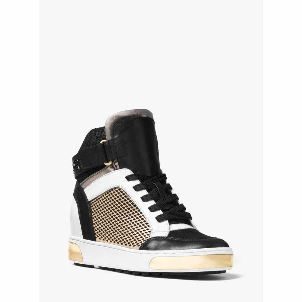 michael kors gold high top sneakers