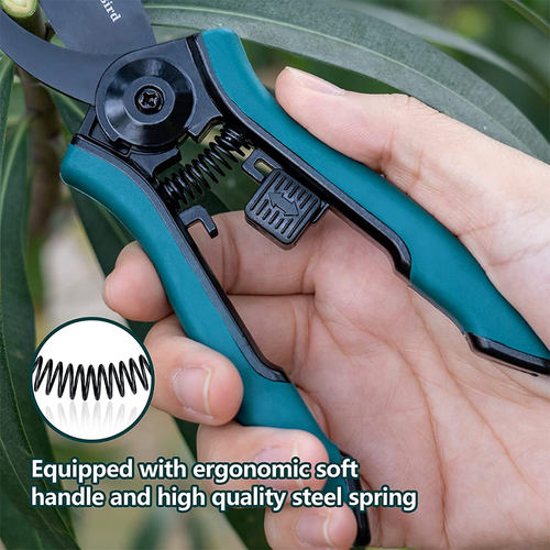 Berry&Bird 2Pcs Garden Pruning Shears Gardening Scissors Hand Pruners Tools