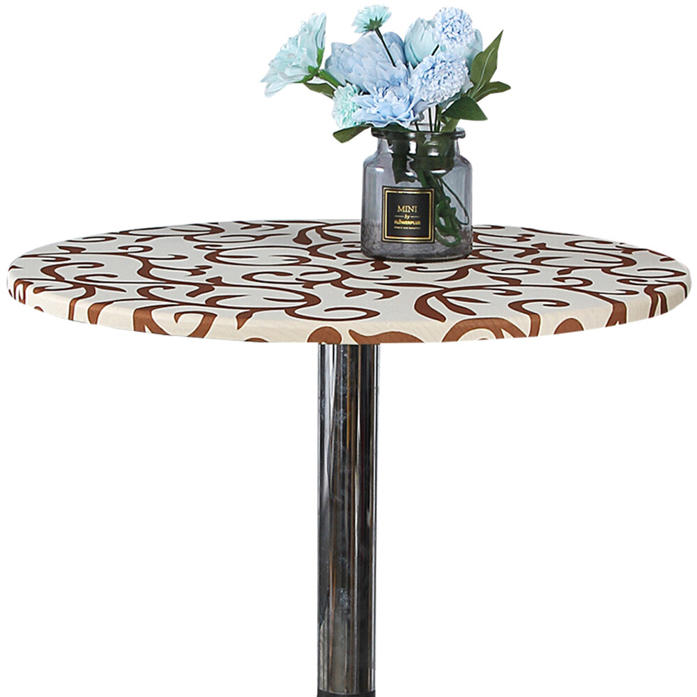 2459 Inch Round Stretch Tablecloth Elastic Fitted Table Cover Wedding