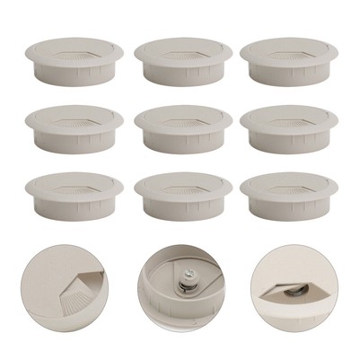 10 Pcs Cable Cover for Computer Desk Wire Hole ?Wire Grommet Cord Wall Office