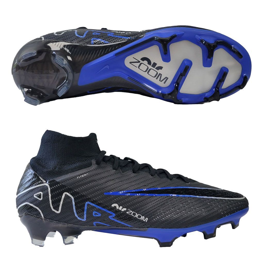 Мужские кроссовки Nike Mercurial Superfly 9 Elite FG Black Royal Chrome DJ4977-040 sz 11.5