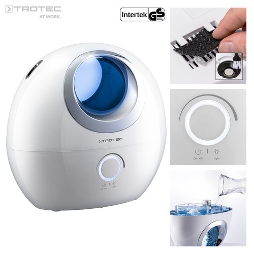 TROTEC Ultrasone Luchtbevochtiger B 1 E | Aromafunctie Aroma Lucht Bevochtiger