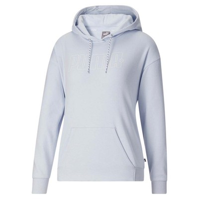 

Puma Terry Rebel Pullover Hoodie Womens Размер  Повседневная спортивная верхняя одежда 671167, Синий, Puma Terry Rebel Pullover Hoodie