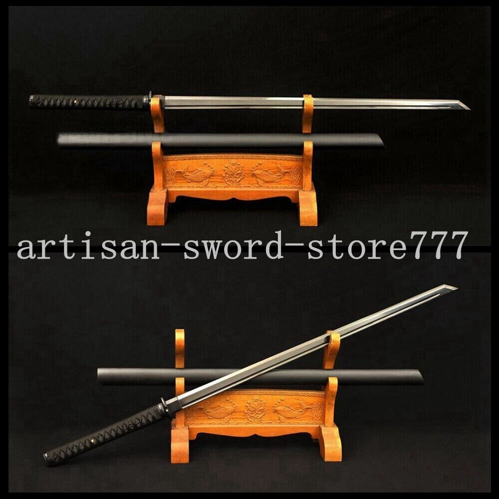 Japanese Black Blade Ninja Sword1060 high Carbon steel