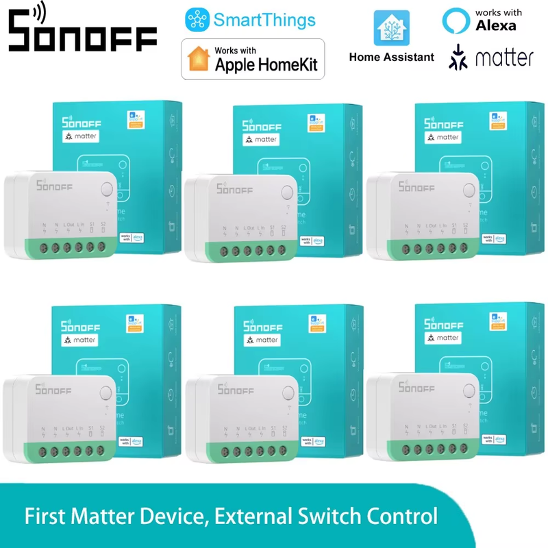 MINIR4M Matter MINI R4 Matter Mini R4 Extreme Wifi Smart Switch Matter Relay w