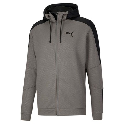 

Puma Train Activate Full Zip Hoodie Мужская серая повседневная верхняя одежда 521460-89, Grey