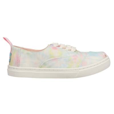 TOMS Cordones Cupsole Tie Dye Lace Up Молодежные кроссовки для девочек Размер 1 M Повседневная обувь