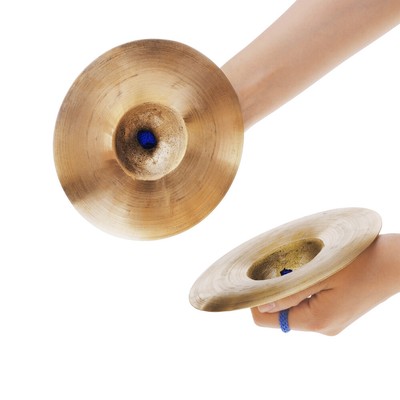 SET OF TOY CHILDRENS COPPER HAND CYMBALS PERCUSSION NEW Z5V5