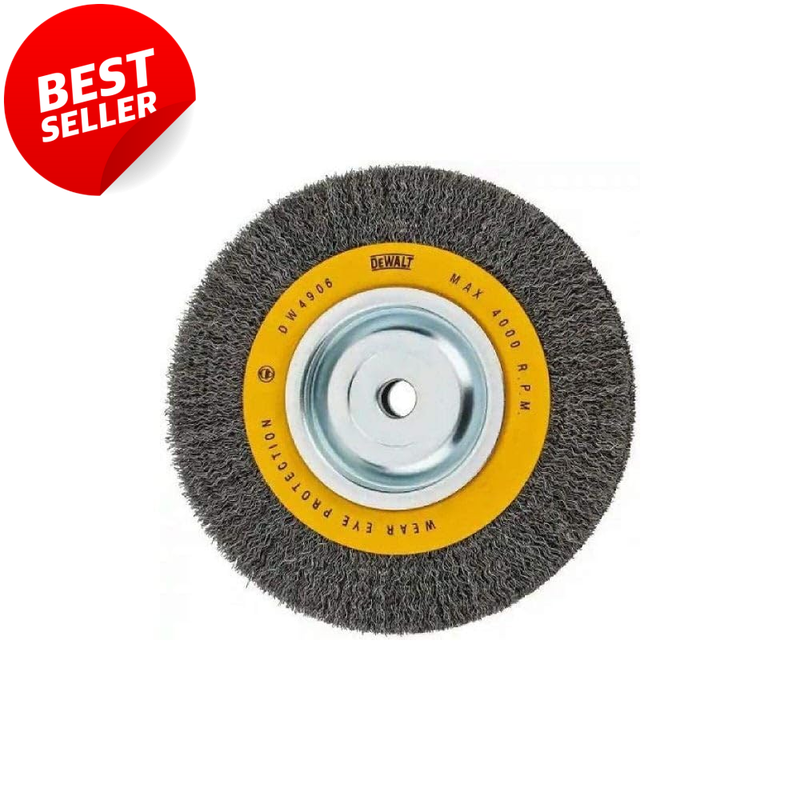 8-Inch Crimped Wire Wheel for Bench Grinder (DW4906) US