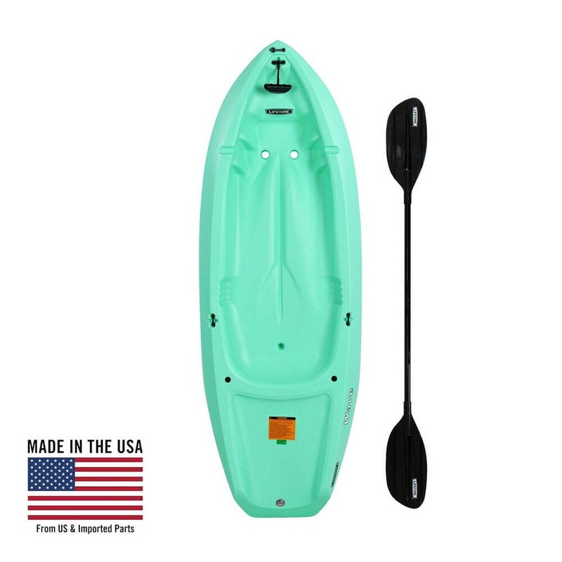 Lifetime 6' 1-Man Wave Youth Kayak with Bonus Paddle Footrest Select Color New