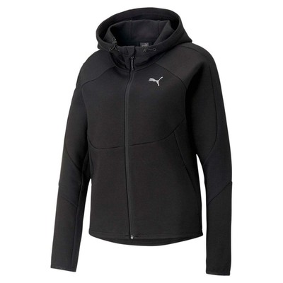 

Puma Evostripe Full-Zip Hoodie Womens Size  Повседневная спортивная верхняя одежда 67308501, Черный, Puma Evostripe Full-Zip Hoodie